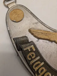 Tysk Feldgendarmerie Ringkrave med Kæde, original i super stand 