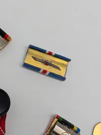 Samling af tyske sportsmedaljer og emblemer, herunder DSB og DJB