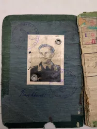 Tysk Luftwaffe Soldbuch fra 2. Verdenskrig tilhørende Karl Burkhardt