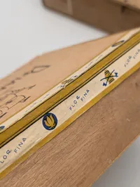 To antikke tyske cigarkasser, Goldgrube og Pflanzer-Dienst med indhold WW2