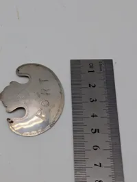 Antik 830S Sølv Portvinsskilt