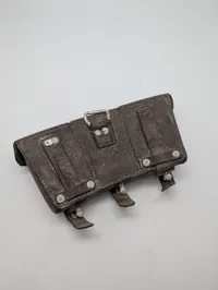 WWII German Mauser K98 Triple Leather Ammo Pouch
