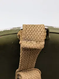 Amerikansk M1 Stålhjelm med faste bøjler og front-seam WW2 