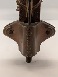 Vintage Brass Anti-Aircraft Ring Sight with Rubber Eyepiece