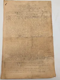 Danish WWII Resistance Newspapers and Fred Frihed Propaganda Flyer