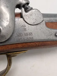 Dansk Model 1848 Perkussionspistol med Krone og R-stempel, MODEL 