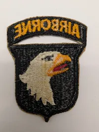 101st Airborne Division "Screaming Eagles" Broderet Militærmærke WW2