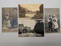 Collection of Four Early 20th Century Antique Postcards