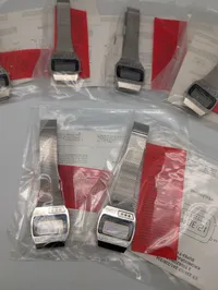 Sæt med seks Cycle vintage digitale armbåndsure med original emballage