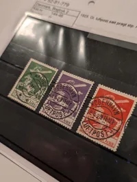 Danmark 1925-29 Luftpost Komplet Sæt (AFA 144-148)