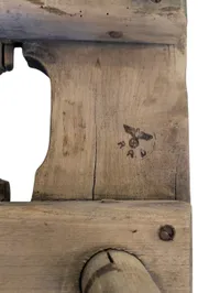1938 German Wood Furniture RAD Component with Bad Schwanenstadt Stamp