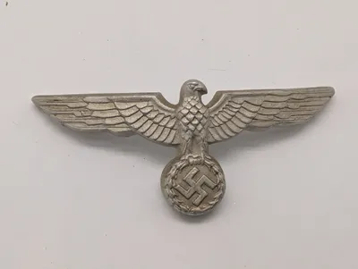 Tysk Wehrmacht Heeres-kasketørn i metal