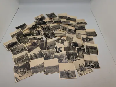 Samling af originale Tysk  sort-hvide fotografier fra 2. verdenskrig