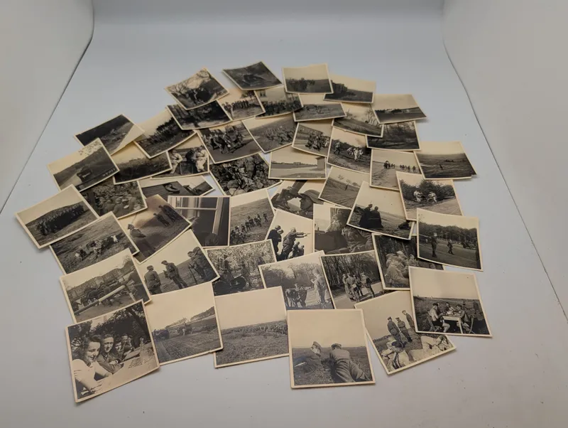 Samling af originale Tysk  sort-hvide fotografier fra 2. verdenskrig
