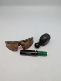 P.S. Olt Fox Coyote Call Model T-20, Camouflage Briller og Gummiblæser