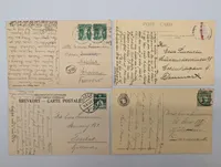 Set of Four Early 20th Century European Postcards