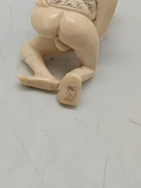 Antik JAPANESE HAND CARVED EROTIC NETSUKE FIGURES EDO / MEIJI PERIODE