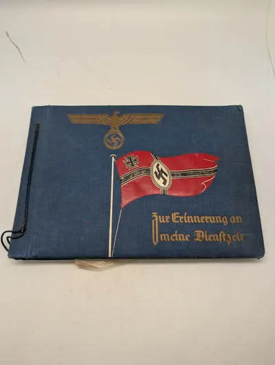 Tysk WWII Fotoalbum 'Zur Erinnerung an meine Dienstzeit'