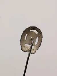 Tysk DRL Sportsmærke i Sølv, Miniature Stickpin af Wernstein Jena