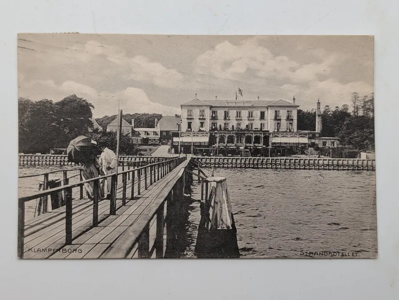 Vintage Klampenborg Strandhotellet Postcard, Denmark