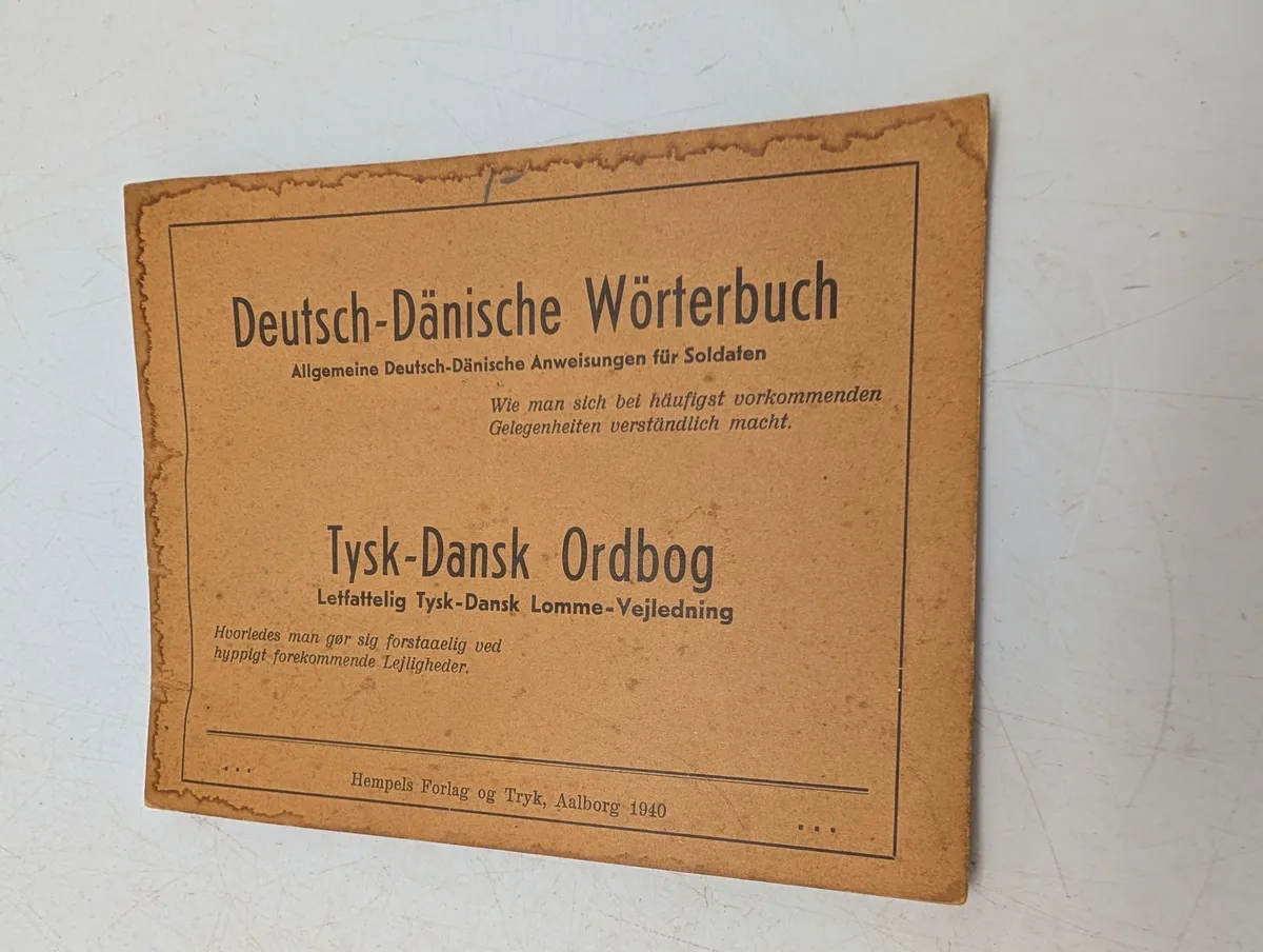 Hempels Forlag, Tysk-Dansk Ordbog, Lomme-Vejledning for Soldater, 1940