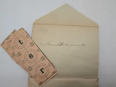 Danske rationeringsmærker fra 1945-1947 i originale konvolutter