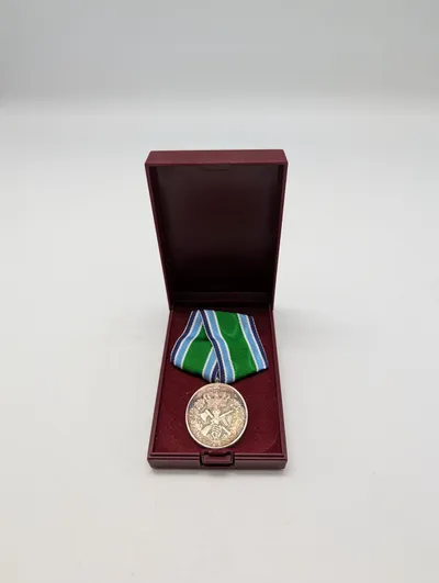 HJV 25 års medalje af Sterlingsølv