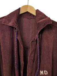 WWII US Army Medical Corps Red Corduroy Bath Robe