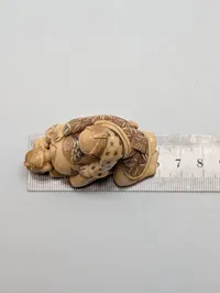 Antik JAPANESE HAND CARVED EROTIC NETSUKE FIGURES EDO / MEIJI PERIODE 