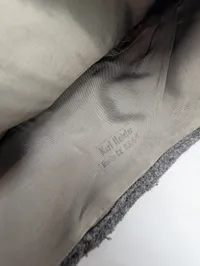 Tysk M34 Feltmue (Schiffchen) med broderet ørn og kokarde, EFTERKRIGS 