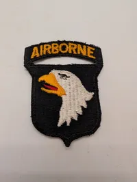 Amerikansk 101st Airborne Division 'Screaming Eagles' Skulderemblem ww2