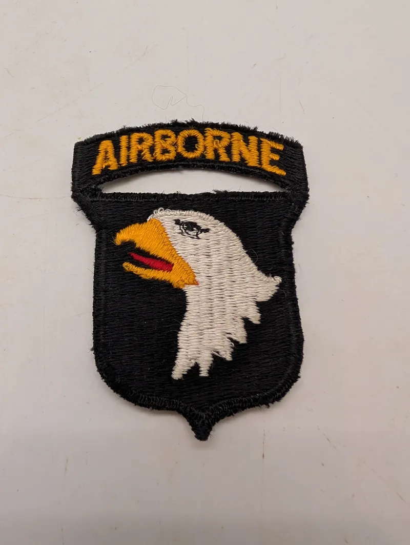 Amerikansk 101st Airborne Division 'Screaming Eagles' Skulderemblem ww2