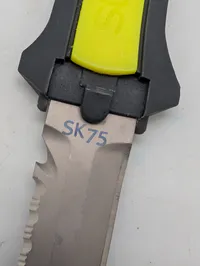 SubGear SK75 Titanium Scuba Diving Knife with Sheath