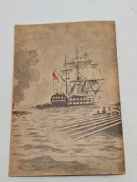 England og Danmark Historisk Hæfte med Illustration af Kanonbåd D.N.A.S.P,. WW2 