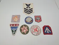 Lot of 8 Vintage WWII Era Military and Red Cross Uniform Patches