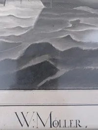 Wilhelm Lucas Møller, Maritimt Søslag, 1799, W. L. Møller, Søkadettegning, 