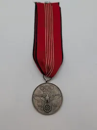 Tysk Olympisk Fortjenstmedalje 1936 med originalt bånd