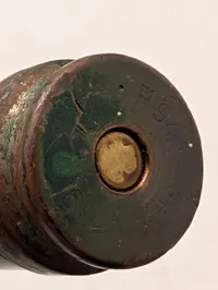 Tysk Løspatron til 2 cm Flak (20X138B). 1944, med træspids 