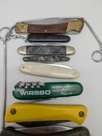 Samling af 9 diverse lommeknive herunder Millarco, Piccolo og Åkermans
