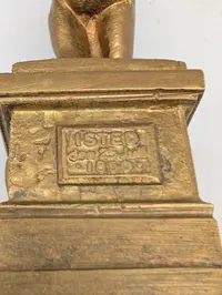 Antik Istedløve-figur i bronze, mindesmærke fra 1850
