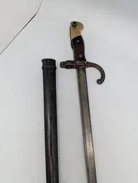 Fransk M1874 Gras Bajonet med skede, St. Etienne 1879