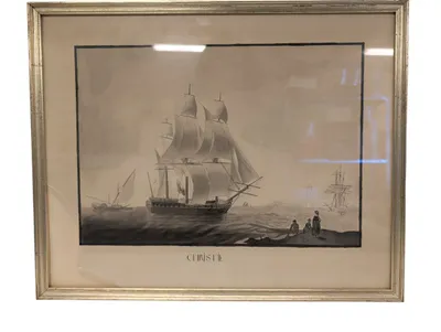 Hartvig Caspar Christie (1788-1869), Søkadet tegning af orlogsskib