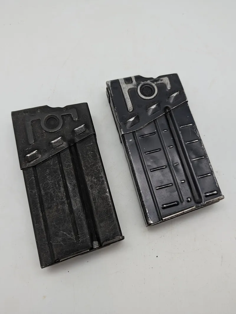To Heckler & Koch G3 / AG3 20-skuds magasiner i stål og aluminium