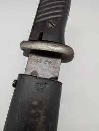 Tysk K98 Bajonet med Metalskede