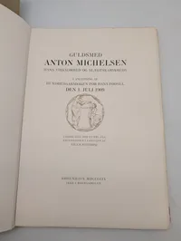 Bog om Guldsmed Anton Michelsen, København 1909