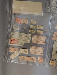 Samling af danske rationeringsmærker fra 1940'erne og 1950'erne