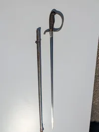 Dansk Officerssabel med skede 