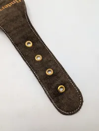 Underberg Vintage Bæltespænde med Brun Ruskindslæderrem