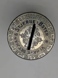 Vintage Danish Østerlandsmissionen Tin Charity Collection Bank