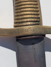 Spansk Model 1843 Infanterisabel med messingfæste